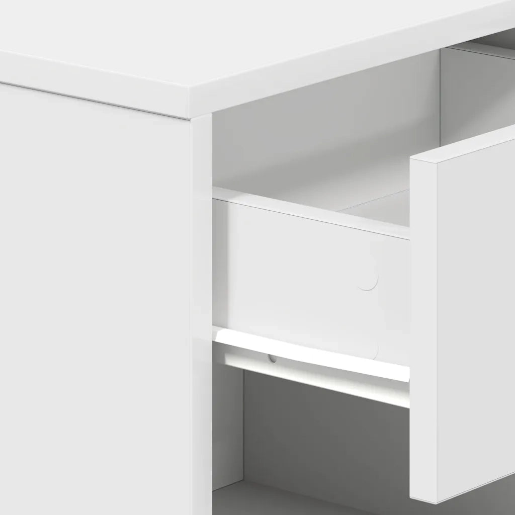 Comodino con Cassetto Bianco 39x28x41 cm 858749