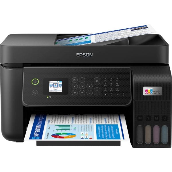 Epson ecotank et-4800 stampante multifunzione inkjet 4-in-1 a4, serbatoi ricaricabili alta capacità, 4 flaconi inclusi pari a 7500pag b/n 4500pag colore, wi-fi direct, usb - C11CJ65402