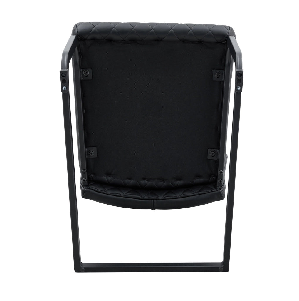 Set tavolo e sedie 107 cm nero MDF metallo 4 posti con vano integrato
