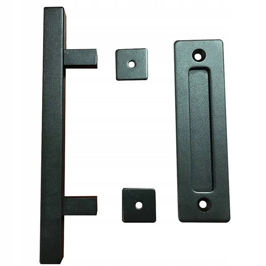 Maniglia per porte scorrevoli, nera, maniglia retro loft premium