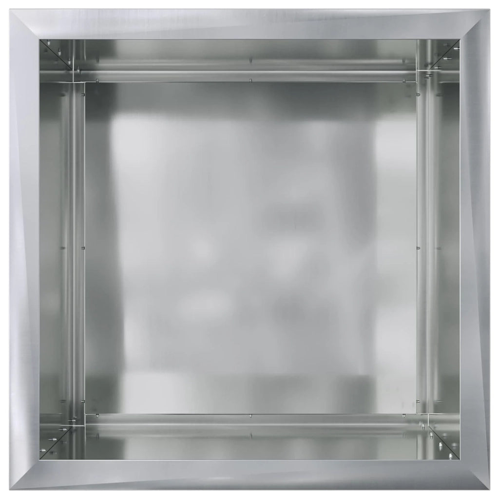 Fioriera da giardino con LED Argento 50 x 50 x 48 cm 8008192