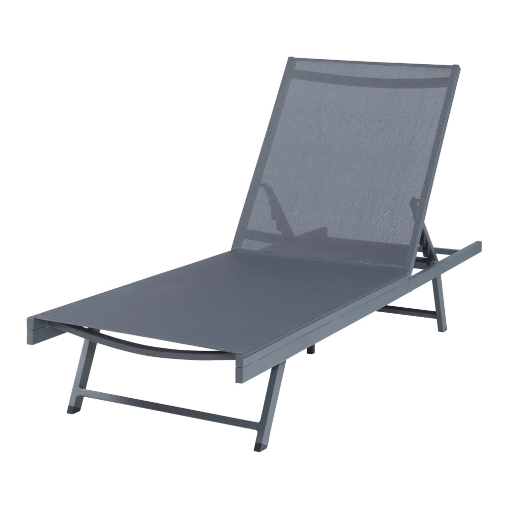 Chaise longue da giardino 197 x 64 x 30 cm antracite grigio scuro 03_0009207