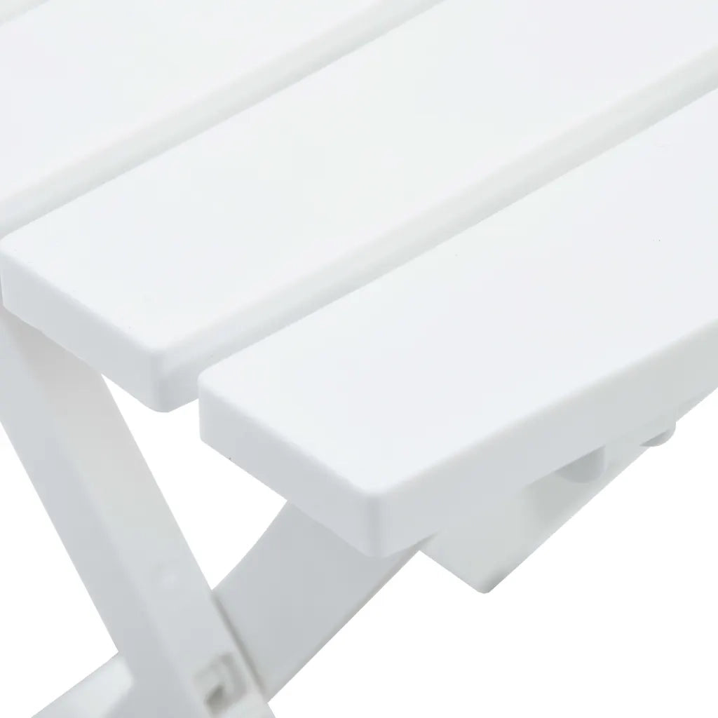 Tavolo da Giardino Pieghevole 45,5x38,5x50cm Bianco  cod mxl 34434