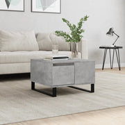 Tavolino Salotto-Tavolino da soggiorno-Tavolo Grigio Cemento 55x55x36,5 cm Legno Multistrato 684796