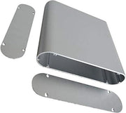 Scatola di Progetto in Alluminio - Contenitore Elettronico - Cassetta DIY per Strumenti - Unità di Alimentazione - Progetti Elettronici - 40x165x130mm ARGENTO