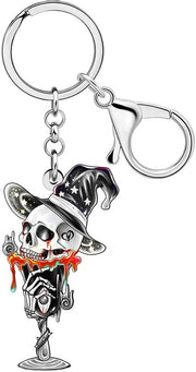 Accessori per Halloween - Manubrio Acrilico con Vaso e Testa di Morte per Festa dei Morti