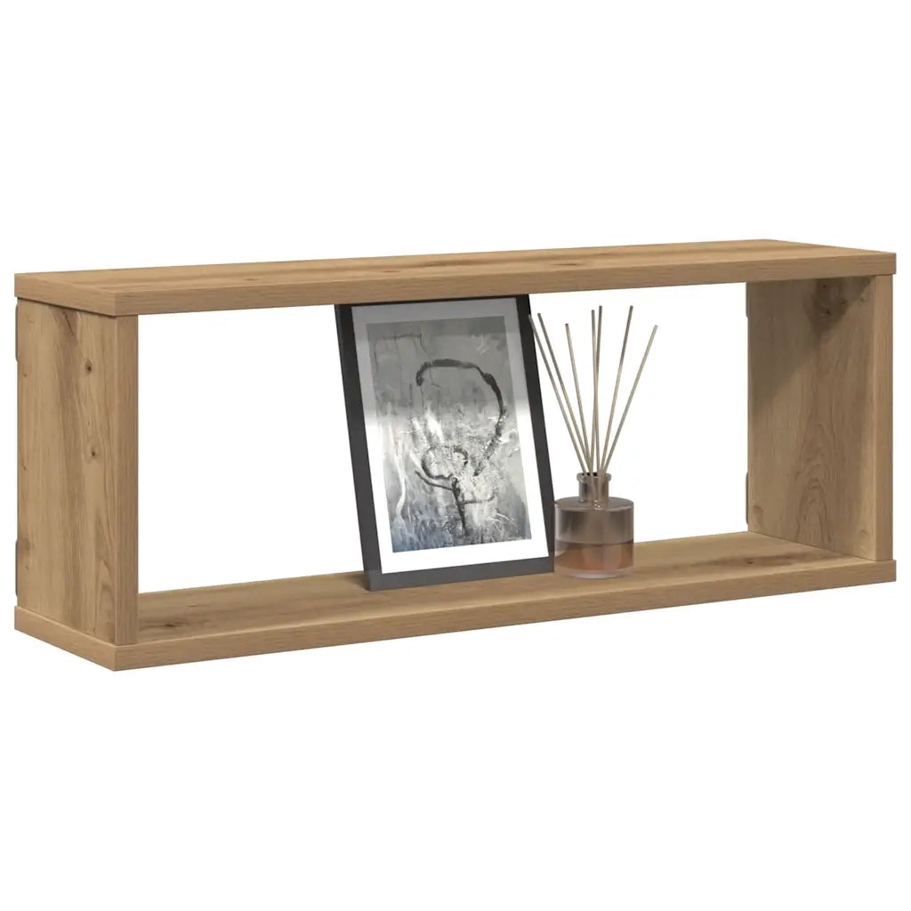 Mensole Parete a Cubo 4 pz Artigianale 30x15x30 cm Truciolato 856590