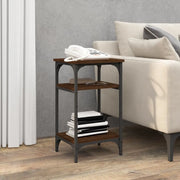 Tavolino Rovere Marrone 35x30x60 cm in Legno Multistrato 825806