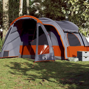 Tenda da Campeggio Familiare per 6 Persone-Tenda per Famiglie Grigia Impermeabile