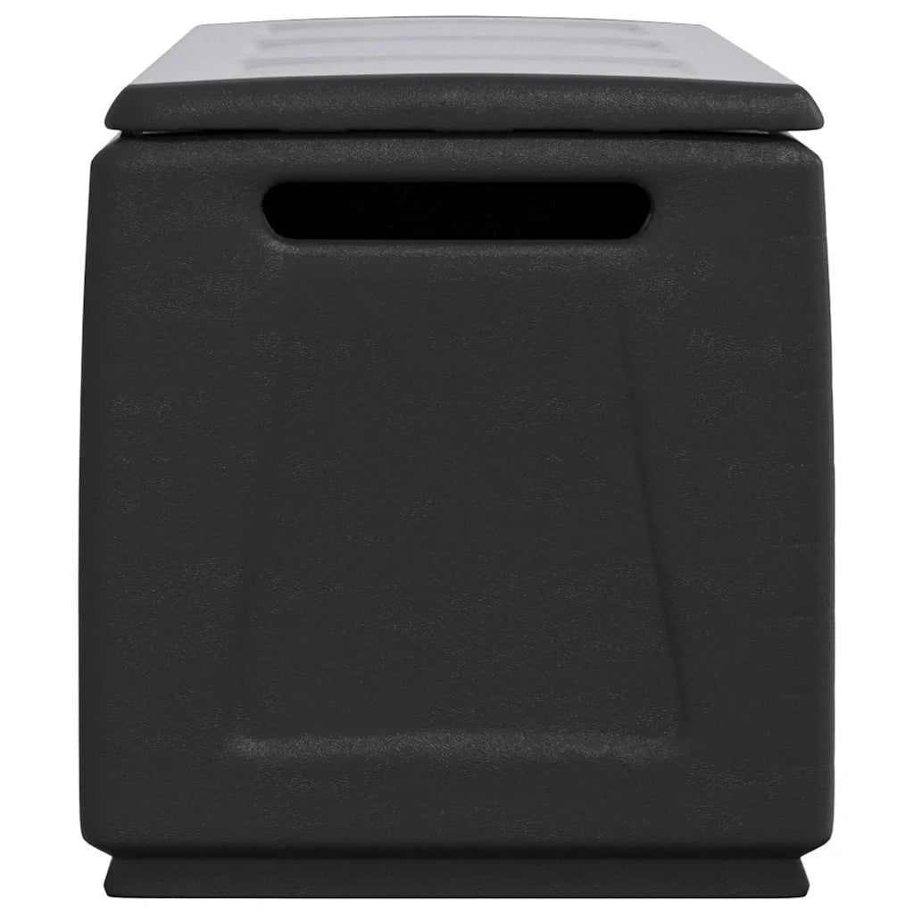 Contenitore da Giardino 138x53x57 cm 330 L Grigio Scuro e Nero cod mxl 77911