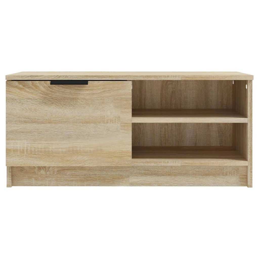 Mobile TV multimediale mensola TV credenza TV sala da pranzo soggiorno camera da letto rovere Sonoma 80 x 35 x 36,5 cm legno ingegnerizzato marrone 02_0027540