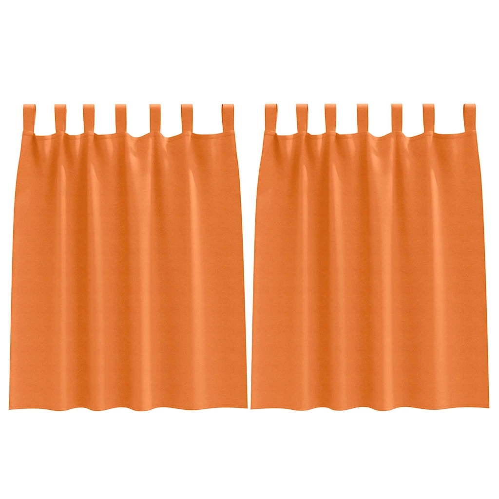 Tende Blackout con Anelli 2 pcs Arancione Vivo 140 x 140 cm 4107618