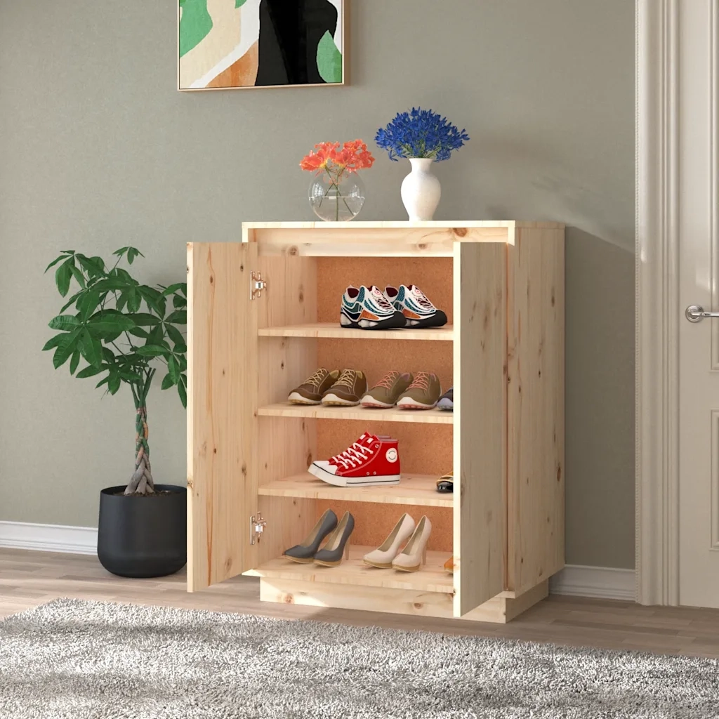 Scarpiera | Mobile per scarpe 60x35x80 cm in Legno Massello di Pino