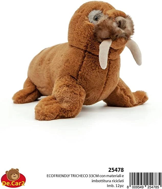 Peluche Giocattolo Morbido e Coccoloso per Bambini Collezione Animali Safari e Animali Marini Peluche, Perfetto per i Ba