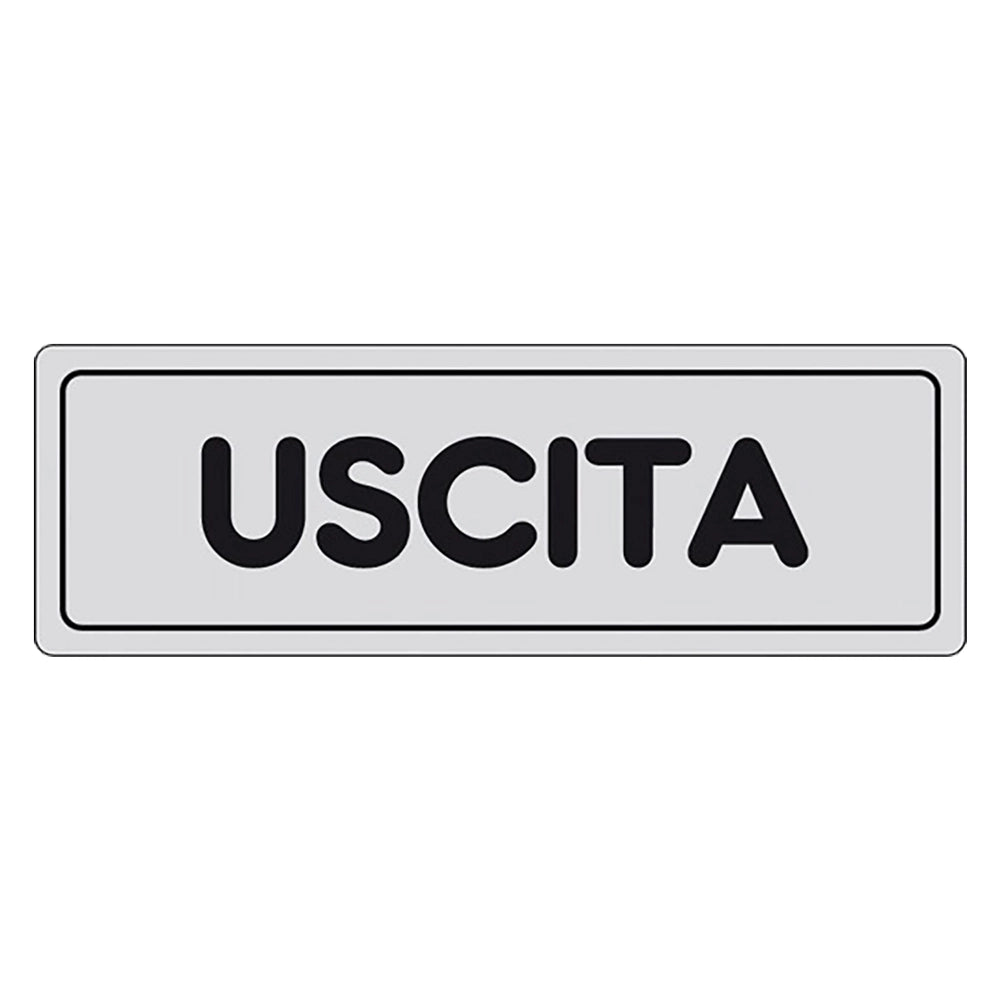 ETICHETTA SEGNALETICA USCITA exit - 10 pezzi