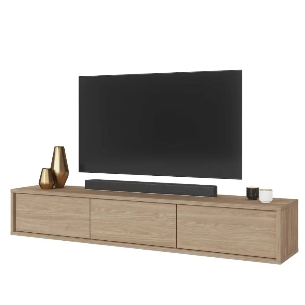 Mobile TV 180 cm collezione MAANUM. Colore rovere chiaro.