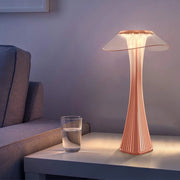 ZMH Lampada da tavolo LED Dimmabile Moderna USB 3 Livelli di Luminosità Rosa Oro da Comodino