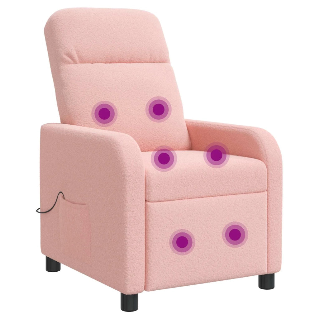 Divano Sedia-Poltrona Massaggiante Rosa Boucl¨¦