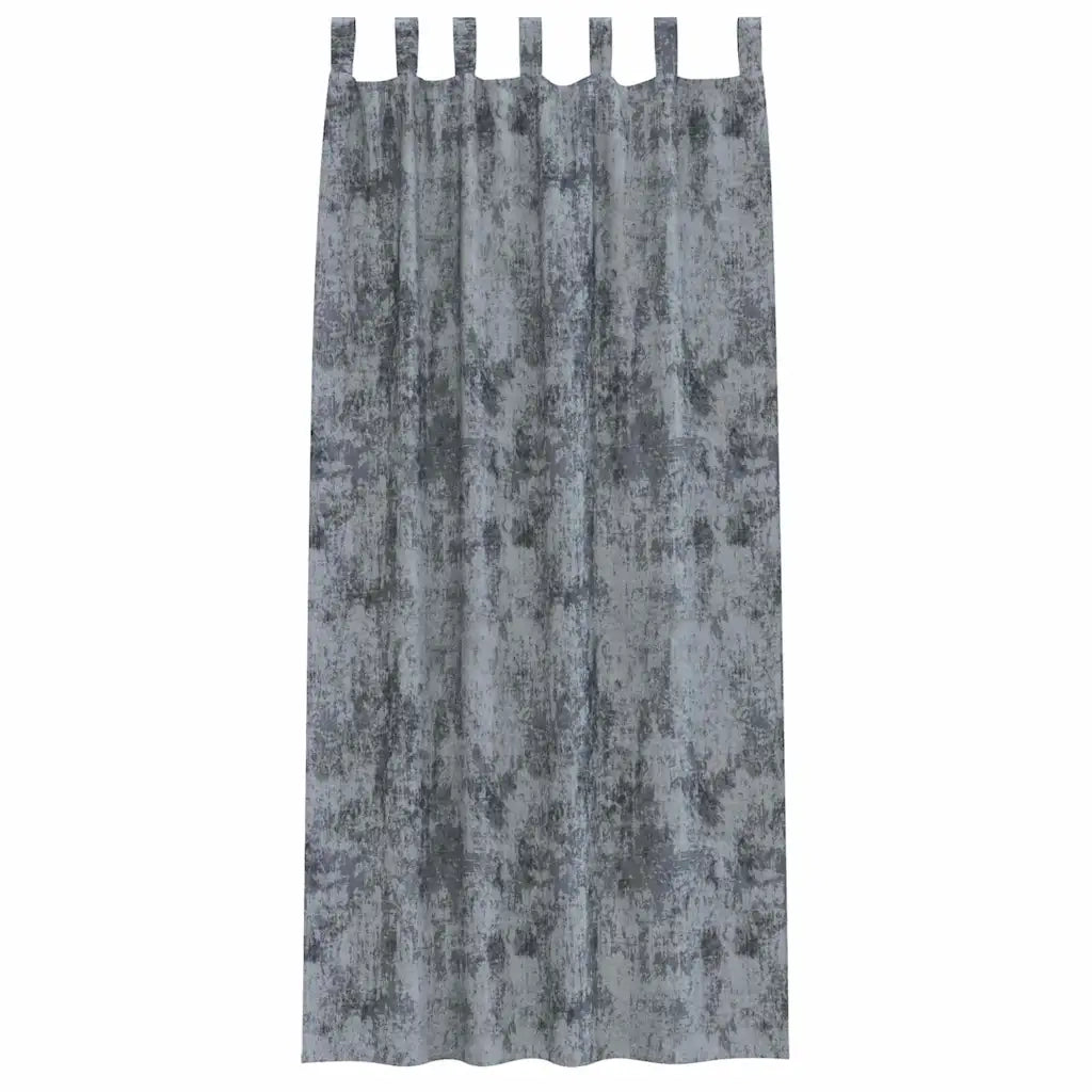 Tende in Velluto 2 pcs Grigio Argento 260 x 140 cm Velluto 4107722