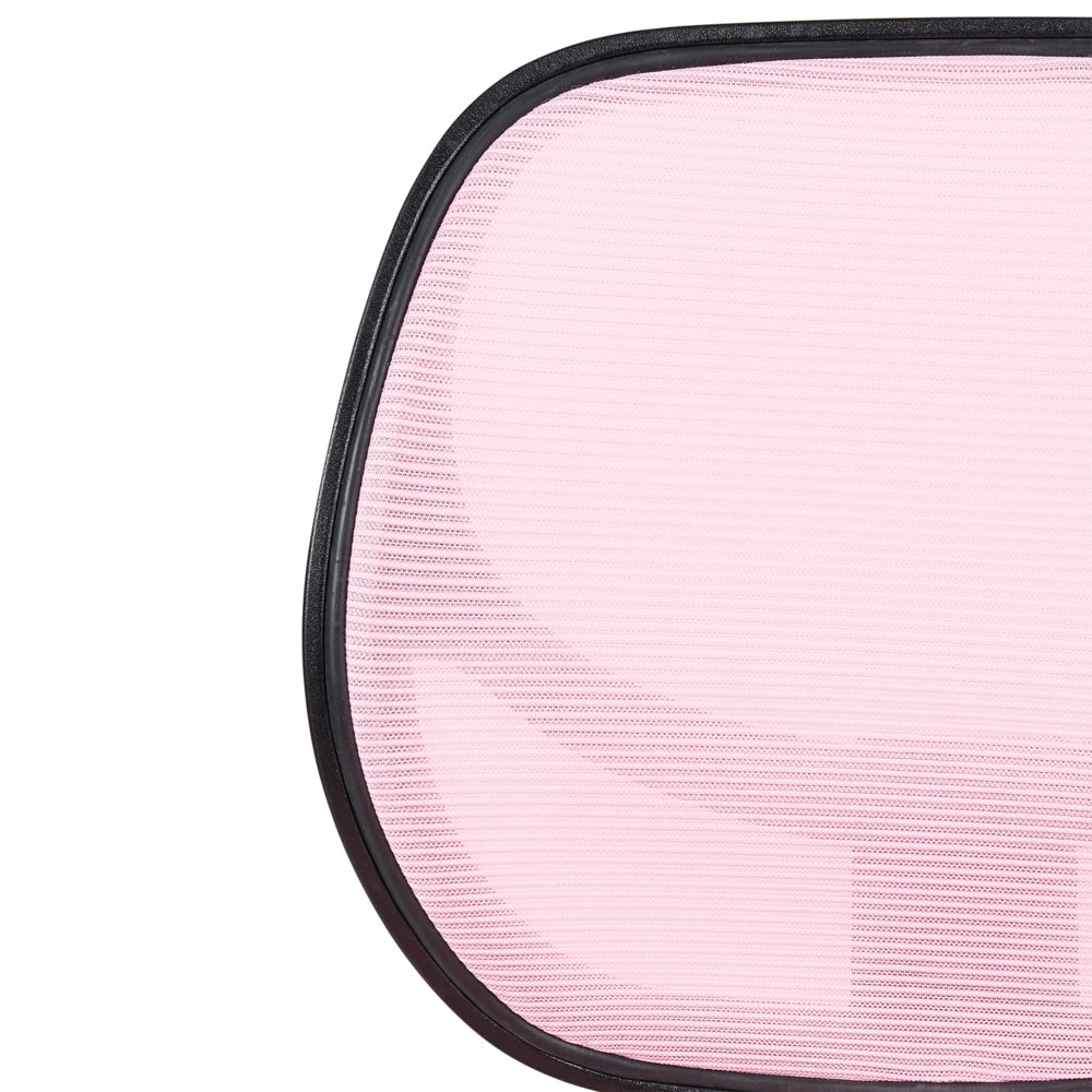 Sedia da ufficio imbottita senza braccioli con seduta girevole rosa pastello Joyful