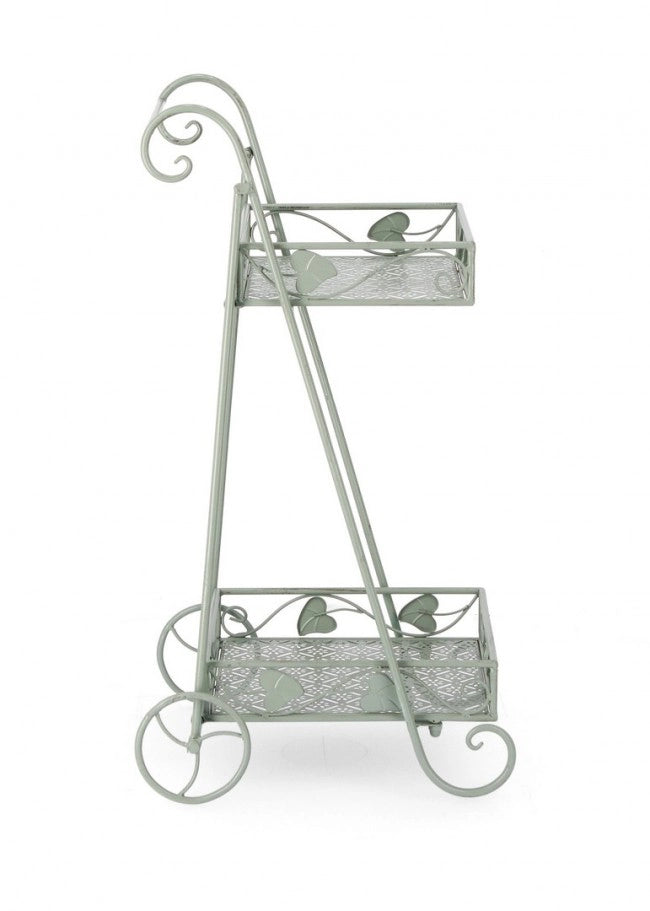 Set 4 Porta Fiori Metallo Verde Salvia da Interno - GIANNA