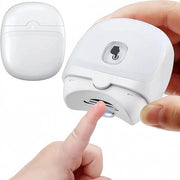 Nageltrattore elettrico, vijilatrice per neonati automatica, con lampada LED, due impostazioni di velocità, ricaricabile via USB, bianco.