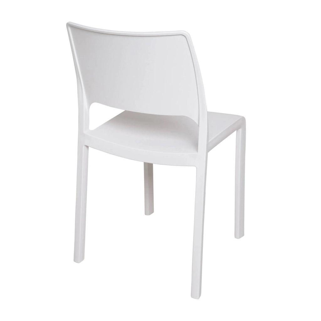 Set di 2 sedie da esterno Cereseto, Seduta da giardino, Per indoor o outdoor, Impilabile, Made in Italy, 47x53 h82 cm, Bianco