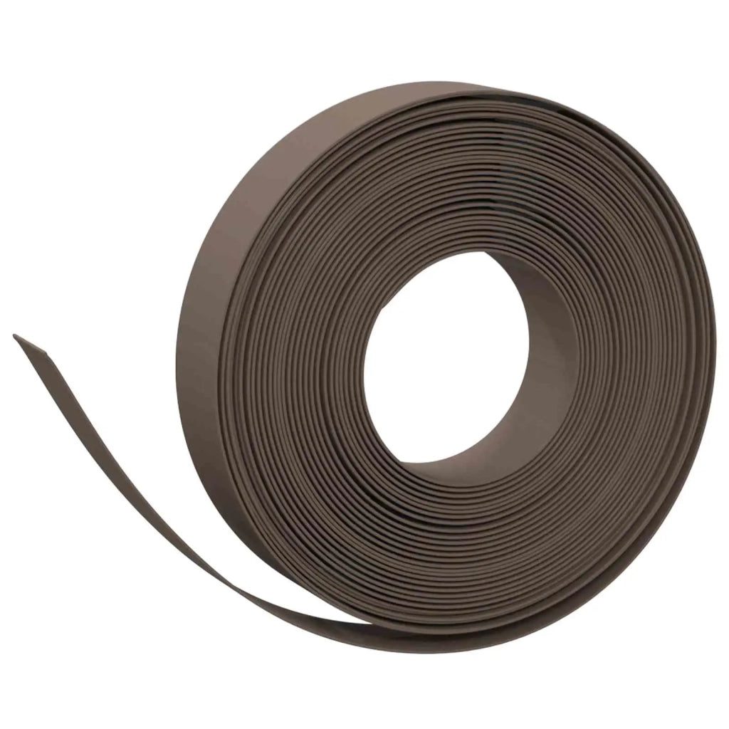 Bordatura per giardino 25 m 10 cm PE Marrone 42036847