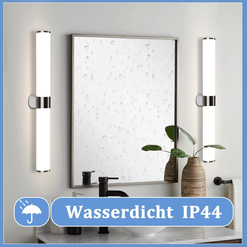 ZMH Lampada da specchio per bagno Moderna 60cm cromata per camera da letto IP44