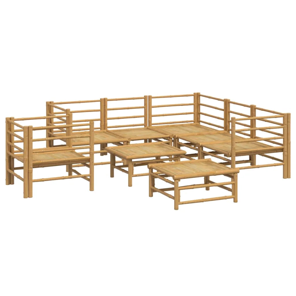 Set Salotto da Giardino 8pz con Cuscini Grigio Chiaro BambÃ¹