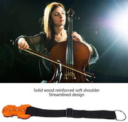 Accessori per Cello - Fermatutto Antiscivolo con Cinghia - Sostegno in Legno - Progettazione Sostenibile - Accessori per Cello Professionali - Sicuro e Stabile