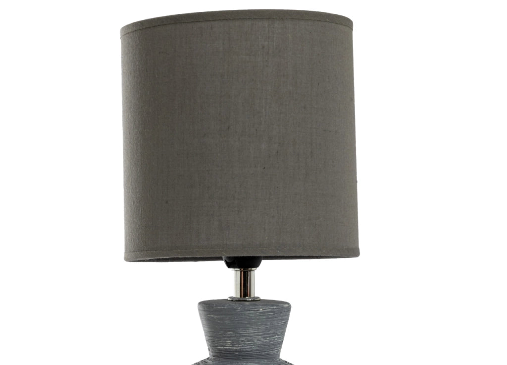 Lampada Da Tavolo Comodino Ricaricabile Accensione On/Off Modello Paro - Lampada - Grigio