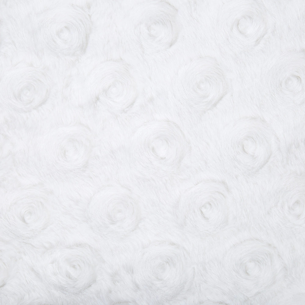 Copriletto in tessuto bianco 200 x 220 cm Coperta morbida e soffice