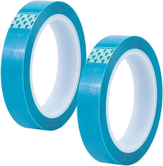 Tape a rotoli 20 mm x 50 m - Blu Dodger - Tape PET - Non adesivo per frigoriferi - Per frigoriferi, congelatori, elettrodomestici - Per contenitori alimentari, condizionatori d'aria