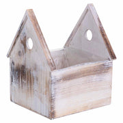 Supporto per fioriera quadrato in legno 20x18x26/12H cm