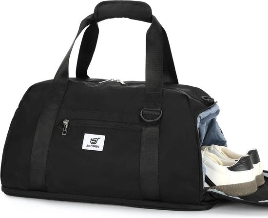 Sporttas 40 litri, reistas per uomo e donna, zaino da bagno con tasca per scarpe e zona umida, borsa da viaggio per weekend, palestra, studio fitness