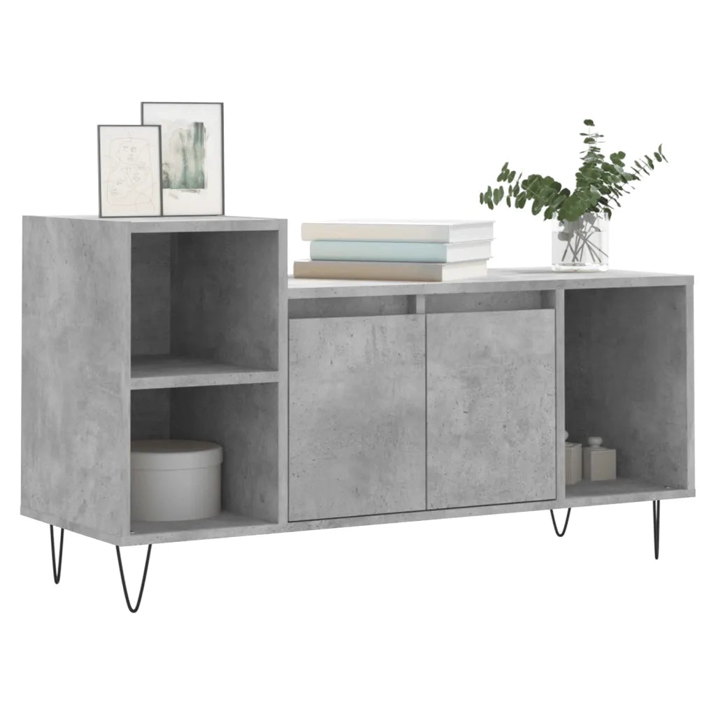 Mobile per TV-Credenza TV-Console TV Grigio Cemento 100x35x55 cm Legno Multistrato 197742