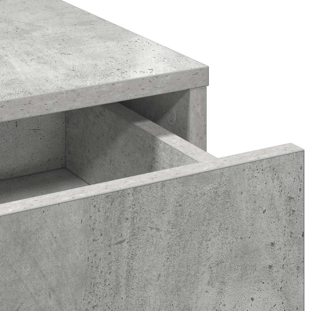 Toletta  con luci LED Grigio cemento 50x41x135 cm