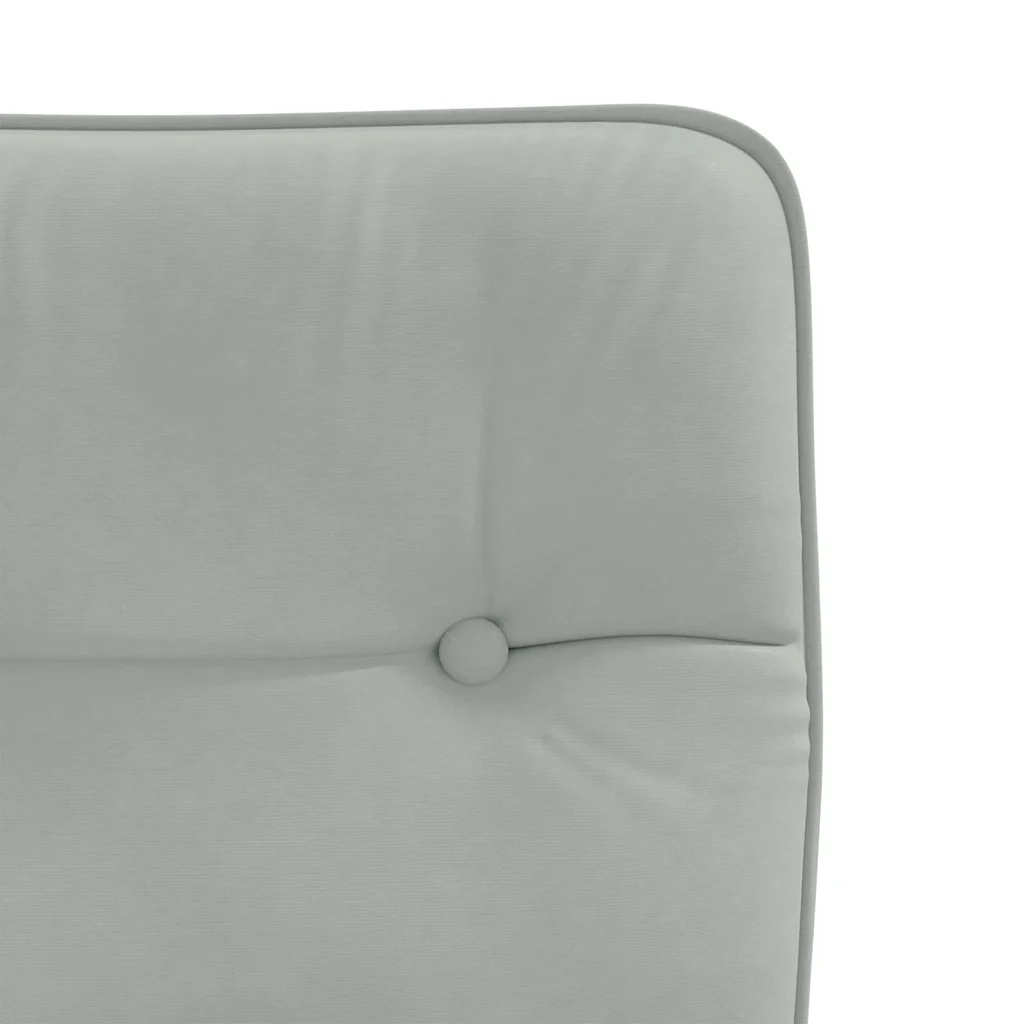 Sedie da Pranzo 4 pz Grigio Chiaro in Velluto 3315409