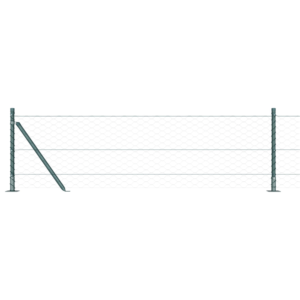 Recinzione Esagonale  Verde 0,6x10 m Acciaio
