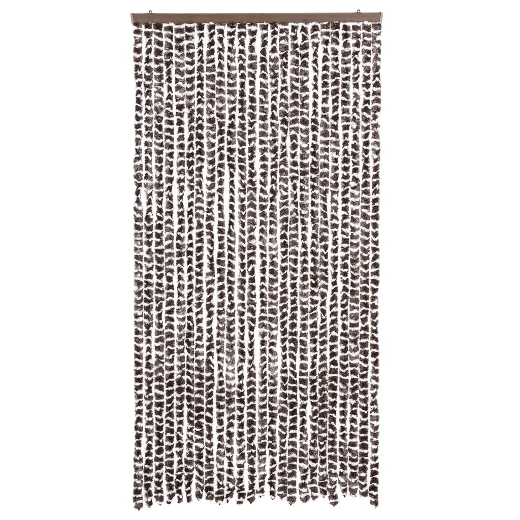 Zanzariera Marrone e Bianco 100x220 cm Ciniglia CFW2230153