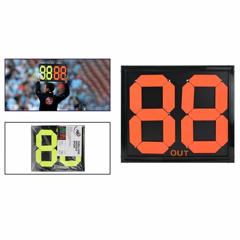 Trade Shop - Tabella Tabellone Partita Cambi Calcio Sport Sostituzioni Doppio 2 Cifre -