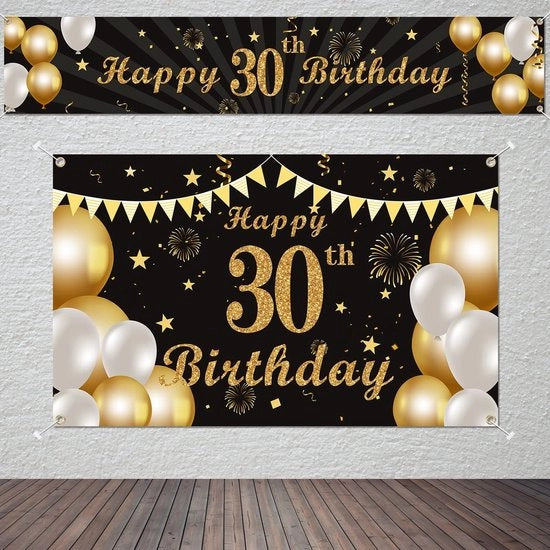 Decorazione per Festa - Banner Unico - Design Esclusivo - 30° Compleanno - Decorazioni per Giardino/Muro - Poster di Fondo - Dimensioni Perfette - Decorazione per Feste