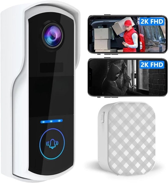 Video interfono senza abbonamento - Interfono con camera - Interfono video senza fili - Sicurezza della casa - Interfono con app - Interfono intelligente - Nessi costi mensili - Camera di sicurezza - Interfono WiFi - Per smartphone e tablet