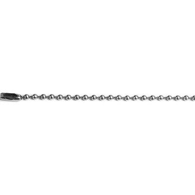 CATENA A PERLINE + CHIUSURA SELF - CROMATA D.MM 3,2 MT 2 CF=PZ 3- 5 confezioni