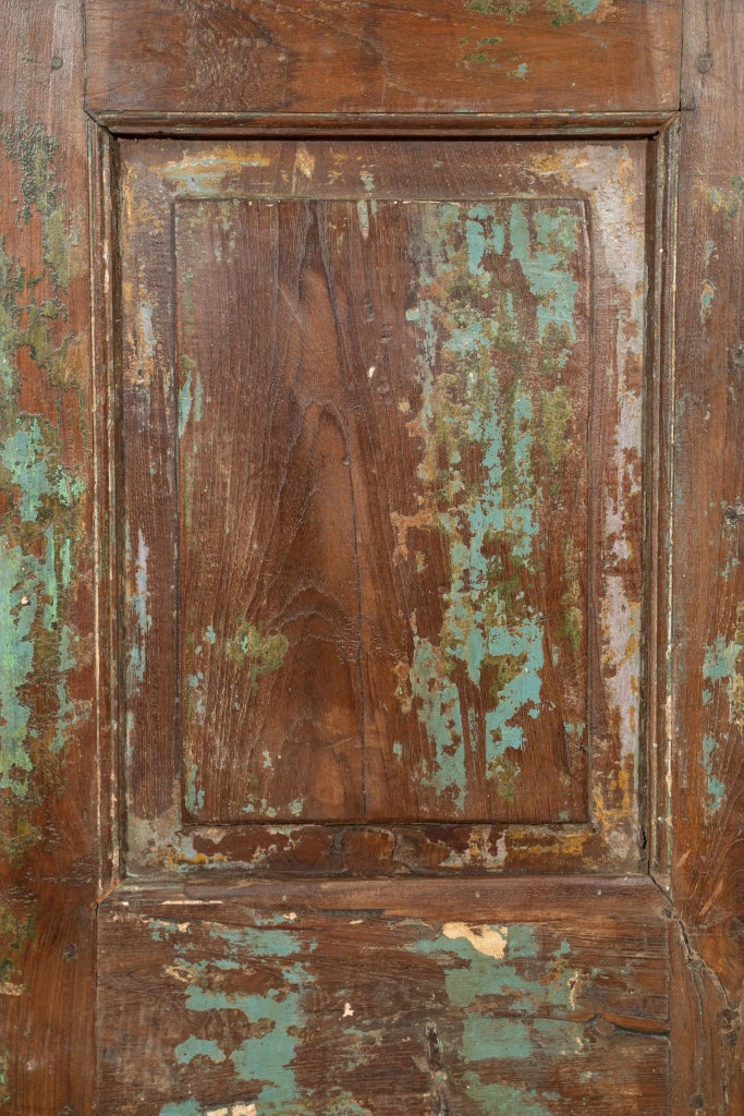Biscottini Porta in legno massello e ferro da interno o da esterno vecchia e antica medievale