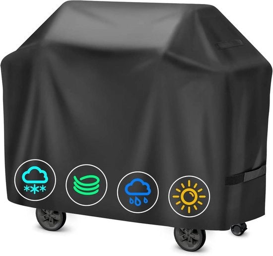 Scopa per barbecue quadrata - resistente all'acqua, impermeabile, idrorepellente, protezione UV (147 x 61 x 117 cm)