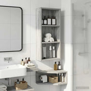 Armadio da bagno a muro Sonoma grigia 30 x 14 x 70 cm
