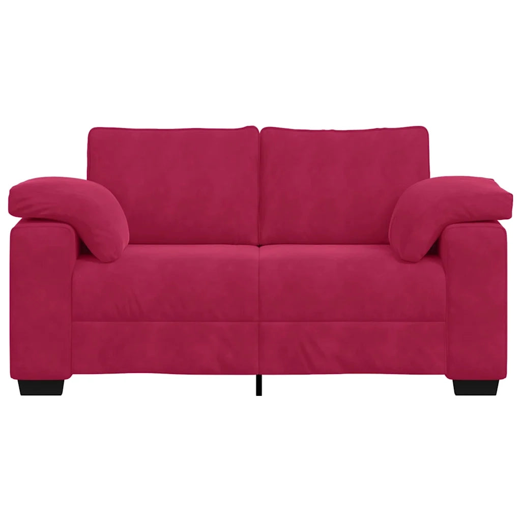 Divano Divanetto Rosso Vino 160x77x82 cm in Velluto 4105261