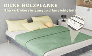 Letto a piattaforma imbottito in velluto olandese, grigio, 140x200 cm, senza testiera e materasso